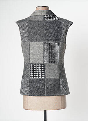 Gilet sans manche coupe cintrée gris LO! LES FILLES femme