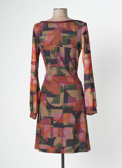 Robe mi-longue orange LO! LES FILLES pour femme