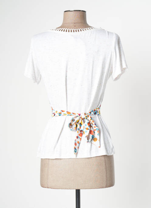 Top blanc LO! LES FILLES pour femme