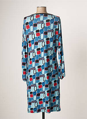 Robe mi-longue manches longues manches longues bleu LO! LES FILLES femme