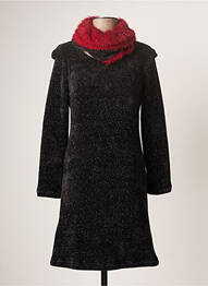 Robe pull tissage lainage manches longues noir LO! LES FILLES femme