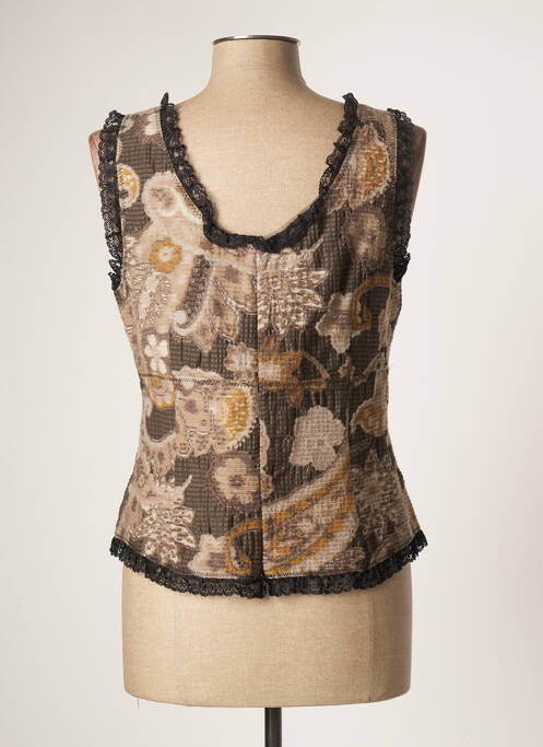 Top marron LO! LES FILLES pour femme