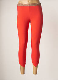 Pantacourt stretch taille normale orange LO! LES FILLES femme