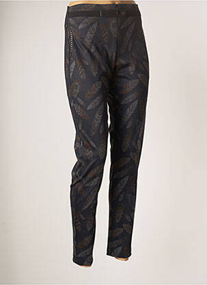 Pantalon slim stretch taille haute bleu LO! LES FILLES femme