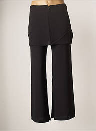 Pantalon large tissage crêpe taille normale noir LO! LES FILLES femme