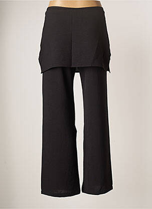 Pantalon large tissage crêpe taille normale noir LO! LES FILLES femme