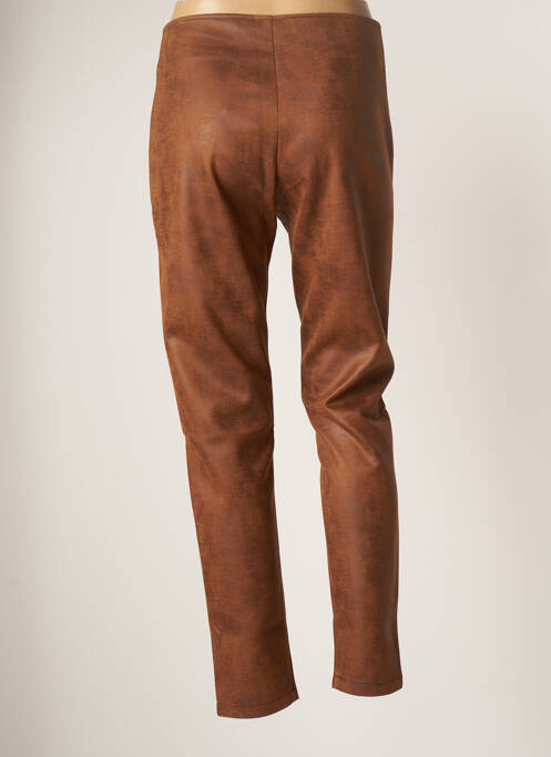 Pantalon slim stretch taille haute marron LO! LES FILLES femme