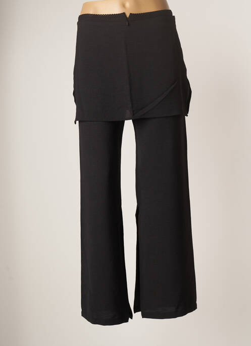 Pantalon large tissage crêpe taille normale noir LO! LES FILLES femme