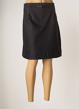 Jupe mi-longue stretch bleu LO! LES FILLES femme