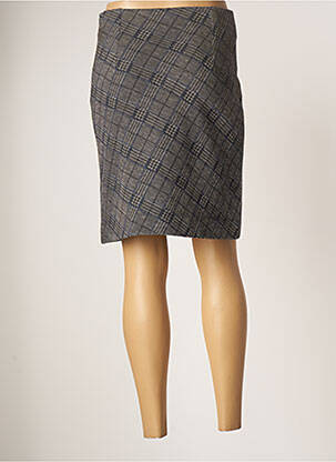 Jupe mi-longue stretch gris LO! LES FILLES femme