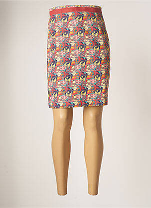 Jupe mi-longue stretch orange LO! LES FILLES femme