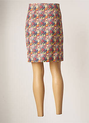 Jupe mi-longue stretch orange LO! LES FILLES femme