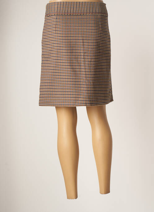 Jupe courte beige LO! LES FILLES pour femme