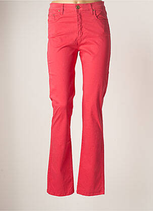 Pantalon droit rose CRN-F3 pour femme