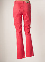 Pantalon droit rose CRN-F3 pour femme seconde vue