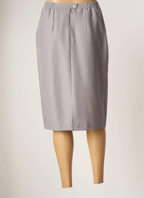 Jupe mi-longue gris GRIFFON femme