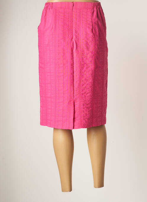Jupe mi-longue rose GRIFFON pour femme