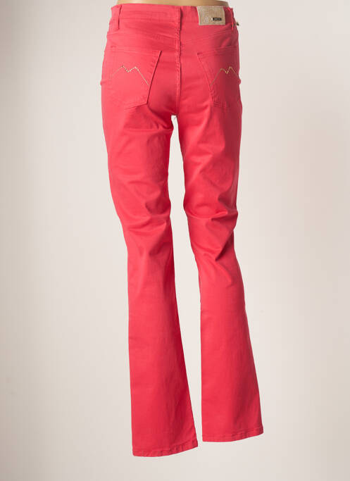Pantalon droit rose CRN-F3 pour femme