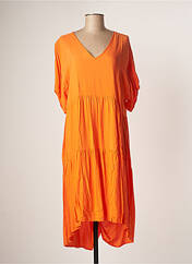 Robe mi-longue orange C'FLO pour femme seconde vue