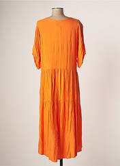Robe mi-longue orange C'FLO pour femme seconde vue