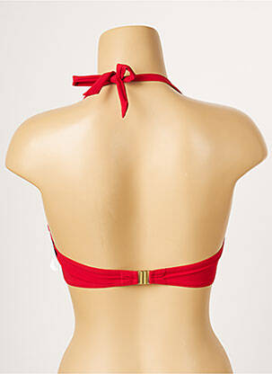 Haut de maillot de bain stretch haut soutien-gorge moulé rouge AUBADE femme