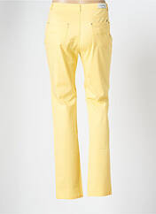 Pantalon droit jaune I.QUING pour femme seconde vue