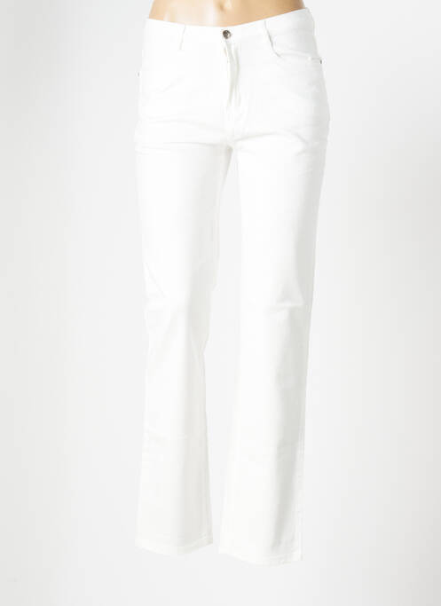 Pantalon slim blanc I.QUING pour femme
