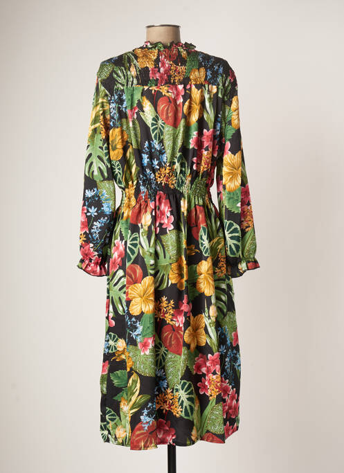 Robe mi-longue noir QUEEN'S pour femme