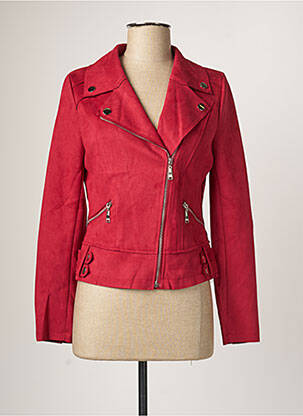 Veste rouge femme online pas cher