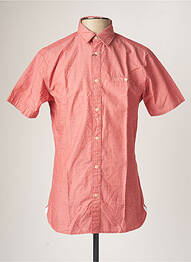 Chemise manches courtes coupe cintrée rouge SELECTED homme