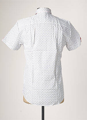 Chemise manches courtes coupe cintrée blanc IZAC homme