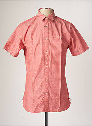 Chemise manches courtes rouge SELECTED pour homme