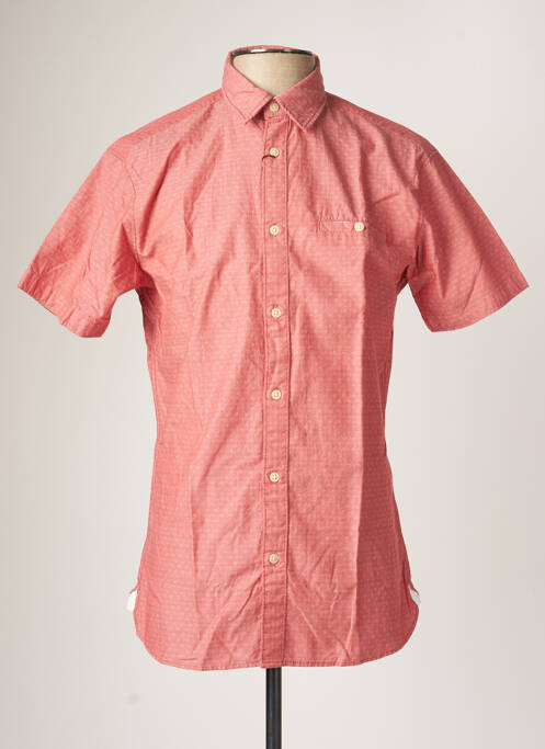 Chemise manches courtes coupe cintrée rouge SELECTED homme