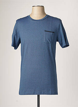 T-shirt bleu SELECTED pour homme