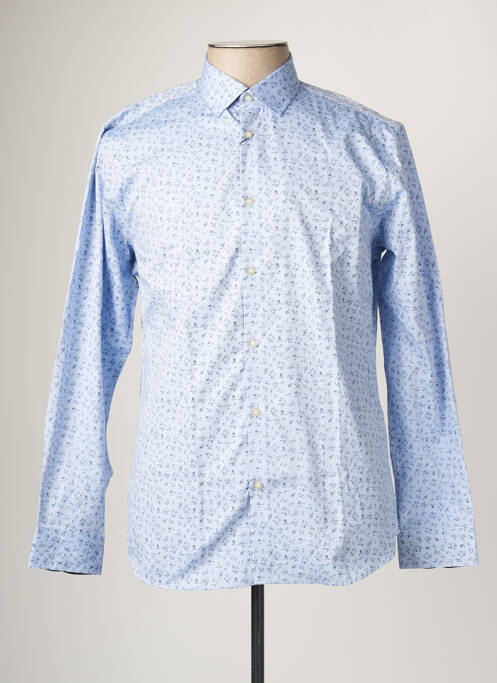 Chemise manches longues bleu SELECTED pour homme