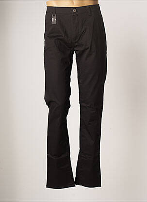 Pantalon slim tissage popeline taille normale noir IZAC homme