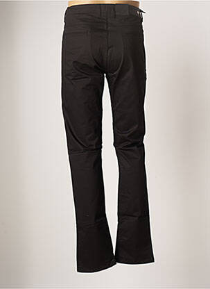Pantalon slim tissage popeline taille normale noir IZAC homme
