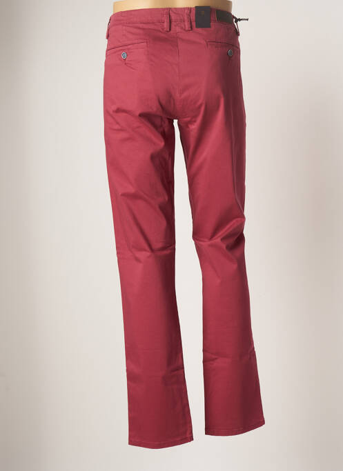 Pantalon chino tissage popeline taille normale rouge IZAC homme