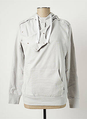 Sweat-shirt à capuche gris MAMA HANGS pour femme