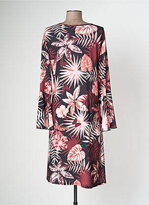Robe mi-longue manches longues manches longues noir SPG WOMAN femme
