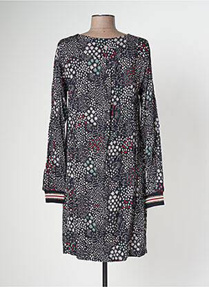 Robe mi-longue coupe fluide manches longues noir LOLA ESPELETA femme