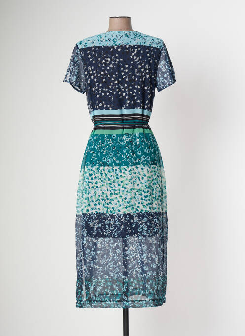 Robe mi-longue bleu GRIFFON pour femme