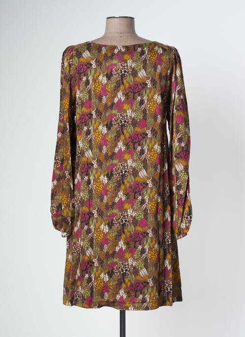 Robe mi-longue marron LOLA ESPELETA pour femme