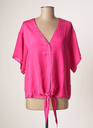 Chemisier coupe droite manches 3/4 rose SMASH WEAR femme