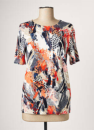 Top tissage jersey manches courtes orange BRANDTEX femme