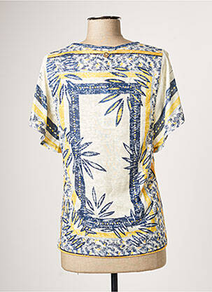 Top coupe fluide manches courtes bleu LOLA ESPELETA femme