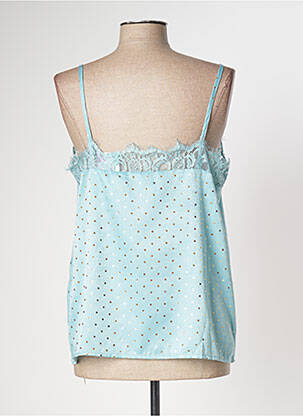 Top stretch fines bretelles bleu SMASH WEAR femme