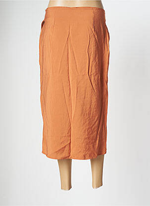 Jupe mi-longue taille normale orange LOLA ESPELETA femme