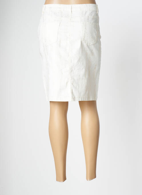 Jupe mi-longue beige JULIE GUERLANDE pour femme