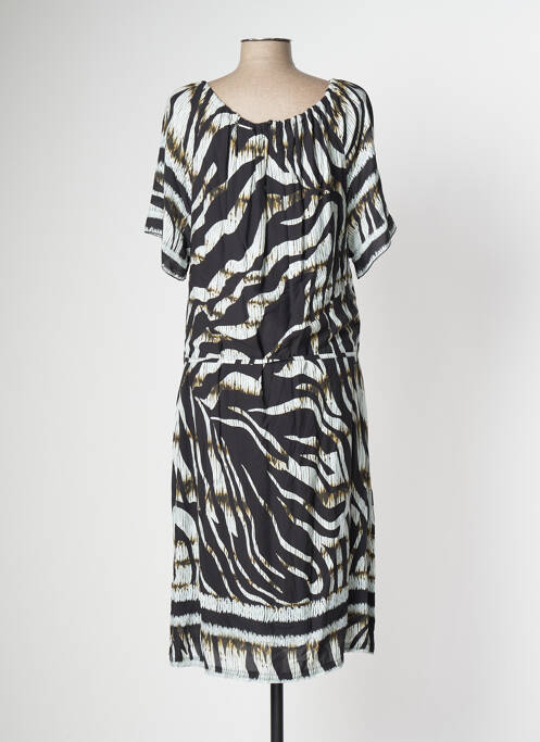 Robe mi-longue noir FRED SABATIER pour femme